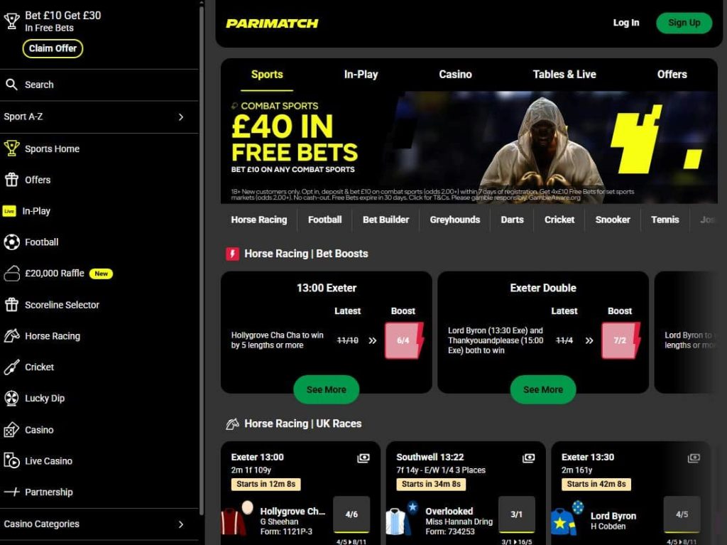 parimatch online bookmaker